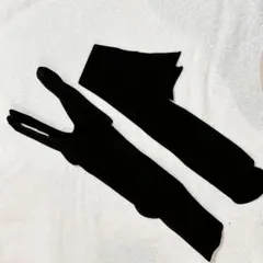 ボディースーツ 8デニール 超光沢 透け ブラック 黒 ストッキング