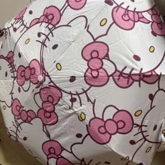 ハローキティ 折りたたみ傘 ホワイト ピンク