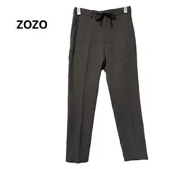 ZOZO マルチサイズ グレー テーパード スラックス 高身長 細身 W74のサムネイル