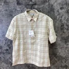 美品✨UNIQLO /ユニクロ【L】チェック柄シャツ 半袖 コットン混