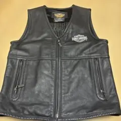 a*2様 Harley-Davidson ブラック　レザー　ベスト