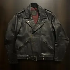 【希少】FREEDOM　本革 ダブルライダース 46（L相当） 赤裏地 メンズ✨ 希少】FREEDOM 本革 ダブルライダース 44（L相当） 赤裏地 メンズ