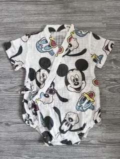 【新品】ベビー甚平 ロンパース　ディズニー　70-80cm