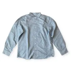 【A3821】JUNRED/メンズ/長袖/シャツ/ストライプ/Mサイズのサムネイル