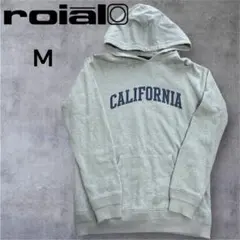 【ROIAL】グレー CALIFORNIA パーカー MEDIUM