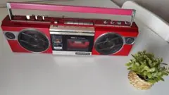 HITACHI 日立　TRK-W2 ラジオ　赤　送料無料 Yahoo!オークション - HITACHI 日立 PERDISCO TRK-W2/CP-W2