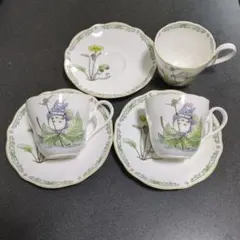 ノリタケ となりのトトロ ティーカップ＆ソーサーセット 3客セット