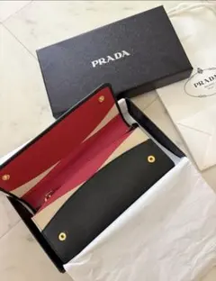 【新品未使用】PRADA 長財布 サフィアーノマルチカラー