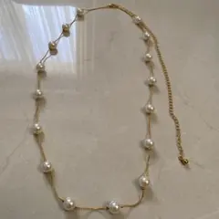 パールネックレス　ロング約100センチ