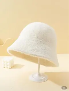 SHEIN 白 ホワイト ファー バケットハット