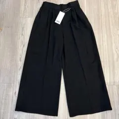 【AZUL BY MOUSSY】 黒 ワイドパンツ ゴムウエスト タグ付き