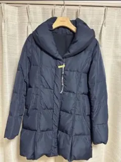 TIENS ecoute|リバーシブル ダウンコート|ベルト付|クリーニング済M