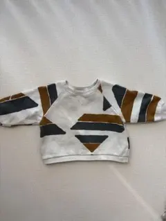 ZARA 裏起毛トップス　6-9M 長袖トレーナー　74