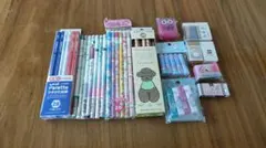 入学☆進級☆文房具セット ☆鉛筆、鉛筆削り、消しゴム、キャップ☆まとめ売り☆