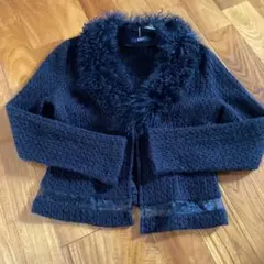 ファーカーディガン カーディガン