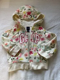 ベビーギャップ　花柄パーカー