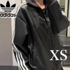 新品3XL】窪塚洋介 アディダス フェイクレザージャケットトップ プレザー3S黒 新品M】窪塚洋介 アディダス フェイクレザージャケットトップ プレザー
