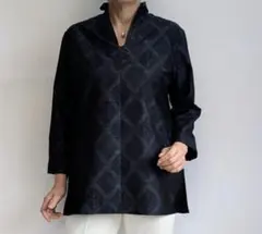 【物価高対応】着物リメイク 大島紬 襟付き チュニック オフィスでも