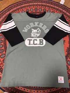 tcbjeans × workers フットボールTシャツ　M