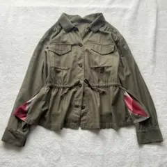 美品 ブルーレーベルクレストブリッジ シャツジャケット 36 羽織 定価2.8万