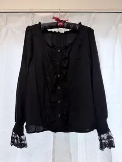 axes femme ブラウス 黒