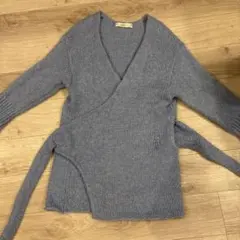 ZARAロングニットラップカーディガン