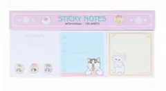 ● mofusand 付箋メモパッドカラー(ピンク)●