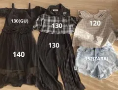 2月中処分！女の子6着まとめ売り　ZARA GU