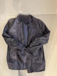 【美品】Sissi レザージャケット ブルー Mサイズ 軽量 柔らか イタリア製 2026年最新】sisii メンズ レザージャケット・ライダースの人気