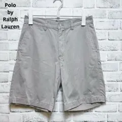 【ポロバイラルフローレン】ハーフパンツ　メンズ　グレー　カジュアル　S相当