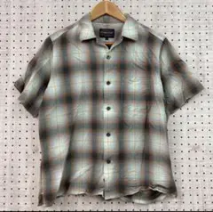 【アメカジ/破格】PENDLETON オンブレチェックシャツ　開襟シャツのサムネイル
