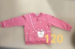 MIKI HOUSE うさこ　トレーナー ピンク 120のサムネイル