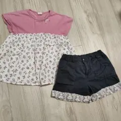 SIMPLE FREE チュニック Tシャツとコムサイズムパンツセット 120