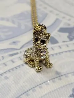 保管未使用品　猫型　ネックレス