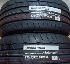 送料含新品ブリヂストンポテンザアドレナリンRE004 275/30R20　2本のサムネイル