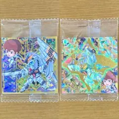 ガンダム シールウエハース4 アクシズショック νガンダム＆アムロ 2枚セット