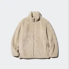 UNIQLO ファーリーフリースフルジップジャケット カラー30 NATURAL
