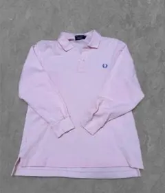 FRED PERRY 長袖ポロシャツ ピンク Mのサムネイル