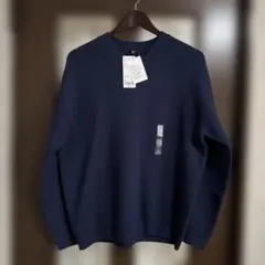 UNIQLO 3Dスフレヤーン Vネックセーター