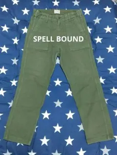 SPELL BOUND ワークパンツ オリーブグリーン　サイズ30 日本製のサムネイル