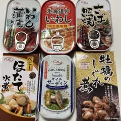 缶詰6個セット　おつまみ 晩酌 宅飲み　いわし明太風味焼　　オイルサーディンのサムネイル