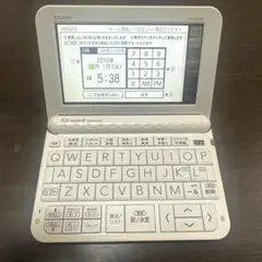 電子辞書 CASIO EX-word XD-Z4500 ホワイト ケース付き