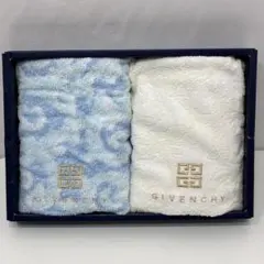 【未使用】 GIVENCHY タオル 2枚セット ライトブルー ホワイトのサムネイル