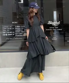ランダムヘムティアードワンピース