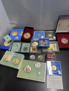 最終値下げ ☆激レア！！☆ EXPO 70 記念硬貨セット 46枚 フレーム付き