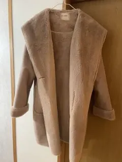 RAY CASSIN ベージュ ムートンコート Fサイズ