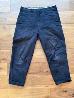 UNIQLO U ユニクロユー　ワイドフィット　アンクルテーパードチノ❗黒