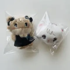 mikko ラテ　リボンマスコット ムース　フェイスマスコット