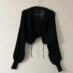 JEANASIS ボレロ カーディガン ブラック
