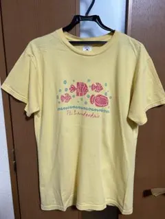 90s DELTA イエロー Tシャツ 魚デザイン made in USA